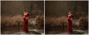 Fotograf Annika Nyberg Gravidfotografering Kristianstad Jessic gravidbilder vinter
