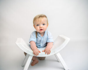 Barnfotografering Harry 1 år i studio i Kristianstad Skåne