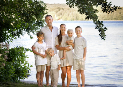 Familjefotografering hos familjen i Barum nära Sölvesborg