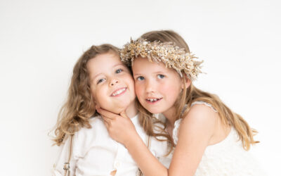 Barnfotografering Kristianstad Sebastian 5 år och Saga 9 år