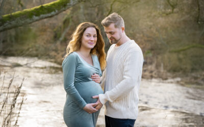 Gravidfotografering en vinterdag Kristianstad A & P