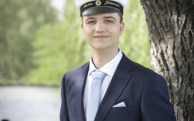 Studentfotografering Kristianstad Skåne Martin med familj